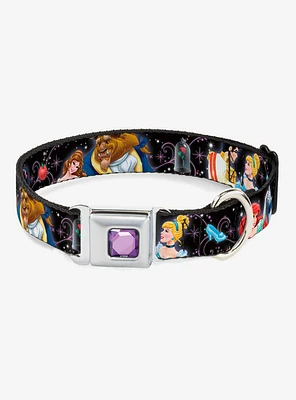 Disney Princess Princes Dancing Seatbelt Buckle Dog Collar