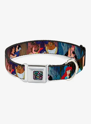 Disney Princess Scenes Framed Seatbelt Buckle Dog Collar