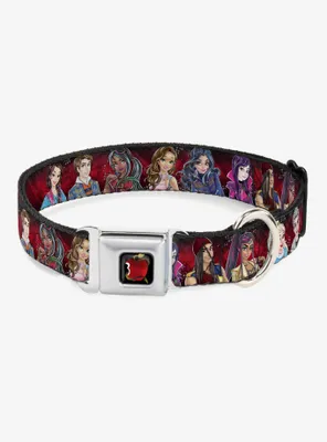 Disney Descendants Character Group Pose Seatbelt Buckle Dog Collar