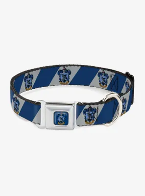 Harry Potter Ravenclaw Crest Diagonal Seatbelt Buckle Dog Collar