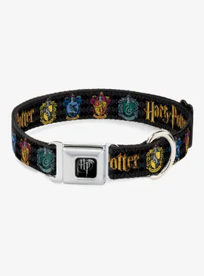 Harry Potter Hufflepuff Ravenclaw Gryffindor Slytherin Seatbelt Buckle Dog Collar