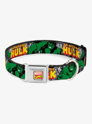 Marvel The Incredible Hulk Action Seatbelt Buckle Dog Collar