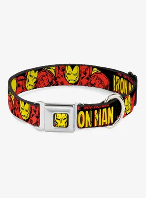 Marvel Iron Man The Invincible Seatbelt Buckle Dog Collar