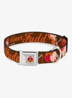 Looney Tunes Elmer Fudd Poses Seatbelt Buckle Dog Collar