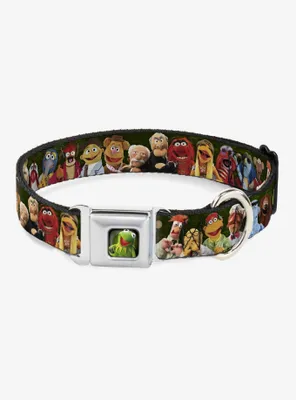 Disney The Muppets Character Group Pose Seatbelt Buckle Dog Collar