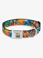 Disney The Muppets Postage Stamps Seatbelt Buckle Dog Collar