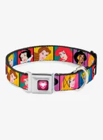 Disney Princess Blocks Seatbelt Buckle Dog Collar