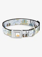 Disney Princess Cinderella Pumpkin Coach And Mice Seatbelt Buckle Dog Collar