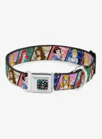 Disney Princess Poses Castle Blocks Seatbelt Buckle Dog Collar