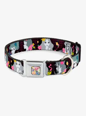 Disney Princess Silhouettes Seatbelt Buckle Dog Collar