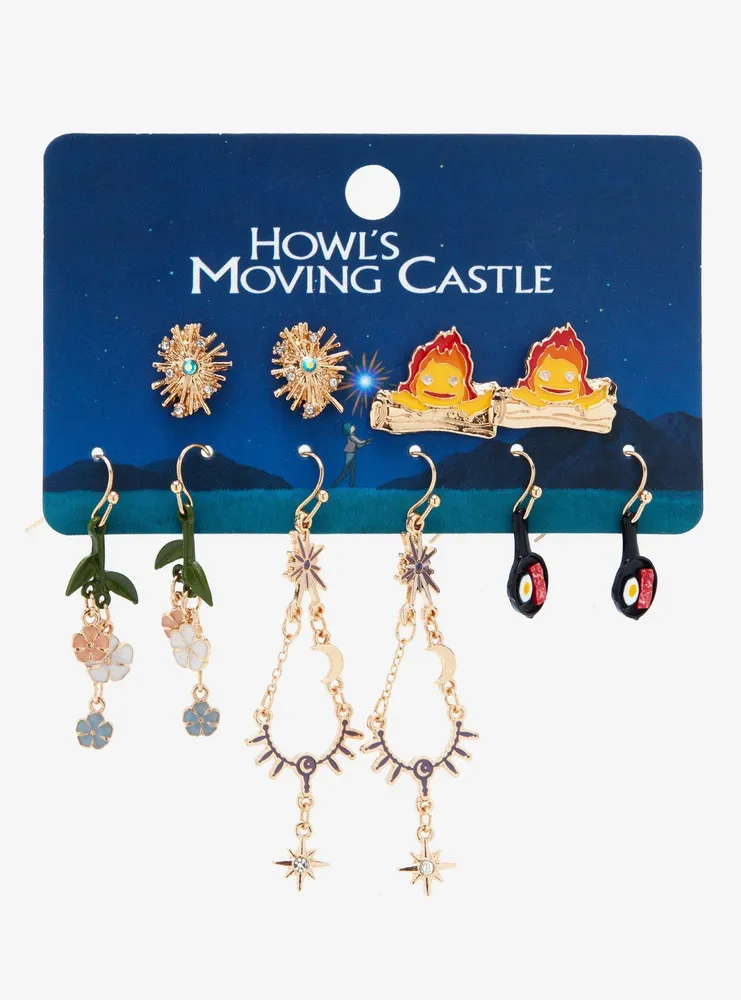 Studio Ghibli Howl's Moving Castle Icons Earring Set - BoxLunch Exclusive