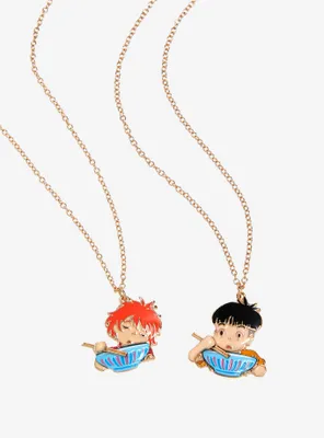 Studio Ghibli Ponyo Sosuke & Ponyo Ramen Bestie Necklace Set - BoxLunch Exclusive