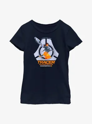 Overwatch 2 Tracer Courier Service Youth Girls T-Shirt