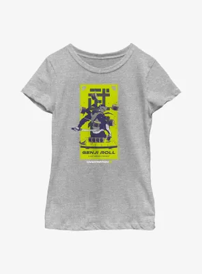 Overwatch 2 Genji Roll Poster Youth Girls T-Shirt