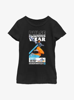 Overwatch 2 Tracer Pulse Running Wear Youth Girls T-Shirt