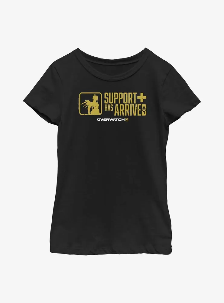 Overwatch 2 Mercy Support Has Arrived Youth Girls T-Shirt