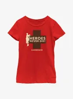Overwatch 2 Mercy Heroes Never Die Youth Girls T-Shirt
