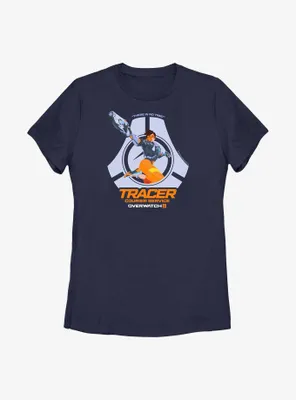 Overwatch 2 Tracer Courier Service Womens T-Shirt