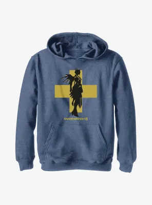 Overwatch 2 Mercy Silhouette Youth Hoodie
