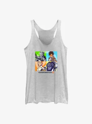 Overwatch 2 Genji, Tracer, Mercy, & Winston Womens Tank Top