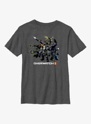 Overwatch 2 Group Action Shot Youth T-Shirt