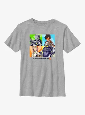 Overwatch 2 Genji, Tracer, Mercy, & Winston Youth T-Shirt