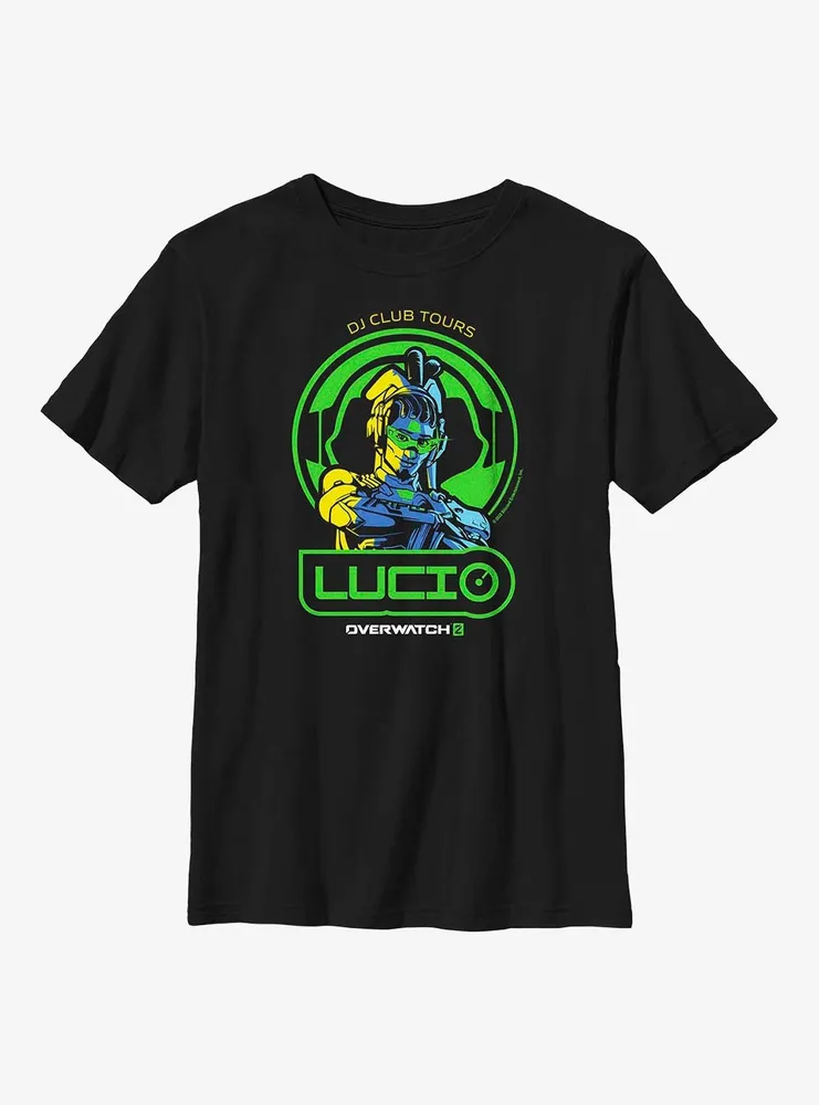 Overwatch 2 Lucio DJ Club Tours Youth T-Shirt