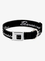 Barracuda Script Logo Seatbelt Buckle Dog Collar