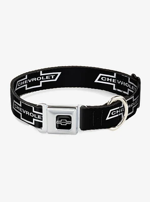 1965 Chevrolet Bowtie White Seatbelt Buckle Dog Collar