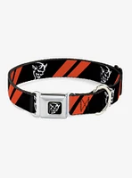 Dodge Stripes Demon Icon Seatbelt Buckle Dog Collar