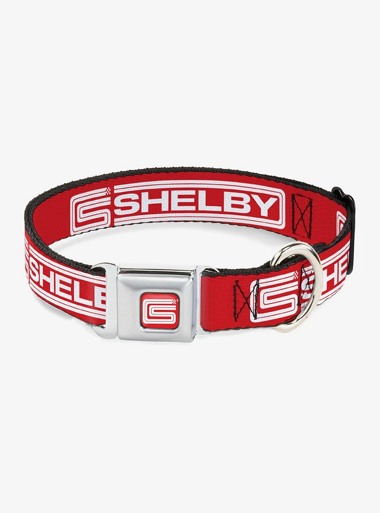 Carroll Shelby Racing Logo Seatbelt Buckle Dog Collar