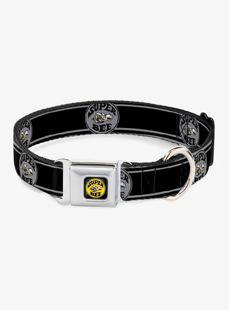 Super Bee Stripes Seatbelt Buckle Dog Collar