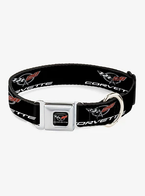 Corvette C5 Logo Seatbelt Buckle Dog Collar