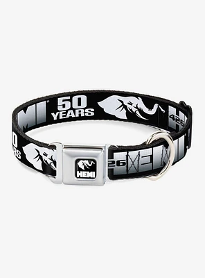 Hemi 426 Elephant Logo 50 Years Seatbelt Buckle Dog Collar