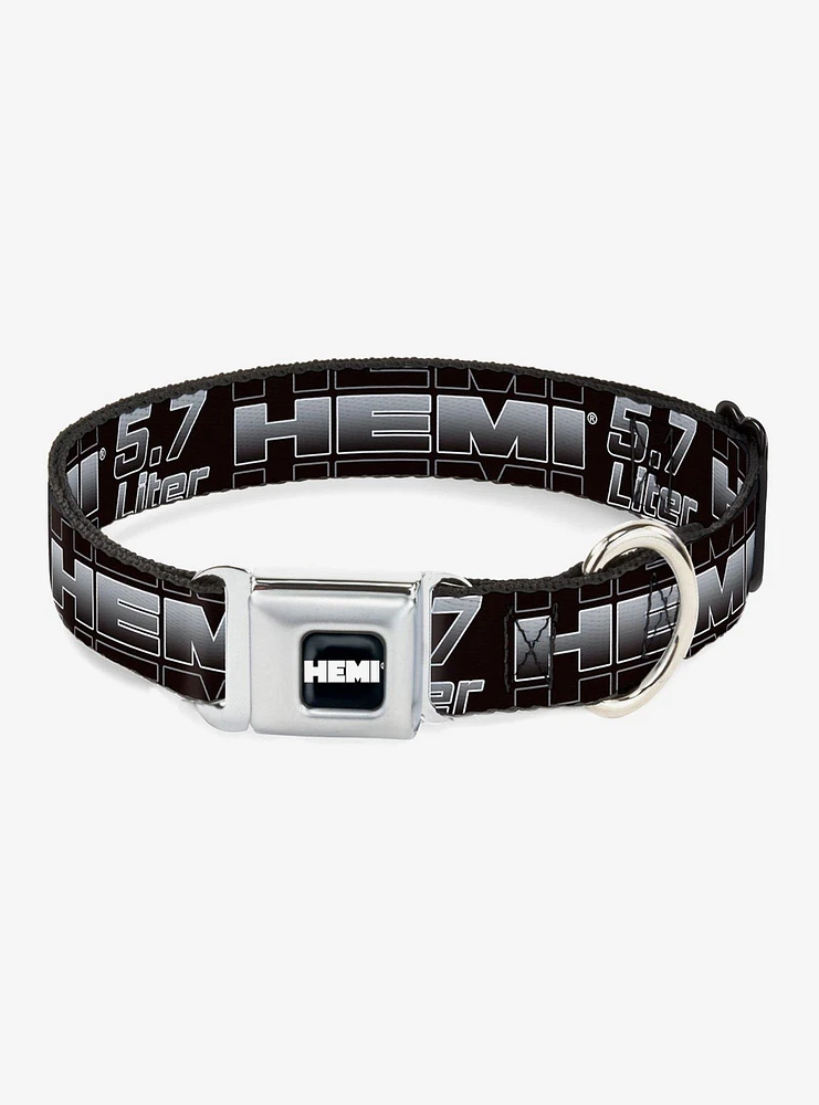 Hemi 5.7 Liter Fade Seatbelt Buckle Dog Collar