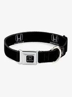 Honda Logo Black Silver Seatbelt Buckle Dog Collar