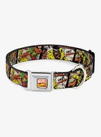 Marvel Luke Cage Classic Comic Scene Blocks Seatbelt Buckle Dog Collar