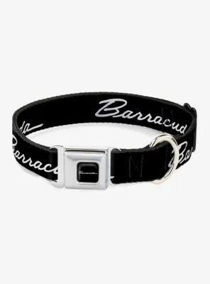 Barracuda Script Logo Seatbelt Buckle Dog Collar