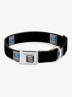 Built Ford Tough Logo Repeat Seatbelt Buckle Dog Collar