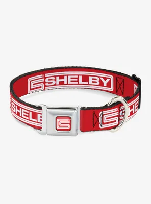 Carroll Shelby Racing Logo Seatbelt Buckle Dog Collar