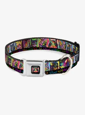 Cat Portraits Id Spend All 9 Lives With You Seatbelt Buckle Dog Collar