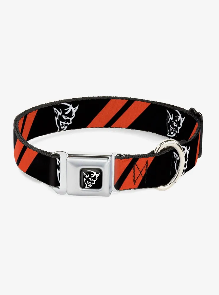 Dodge Stripes Demon Icon Seatbelt Buckle Dog Collar