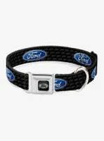 Ford Oval Repeat Text Seatbelt Buckle Dog Collar