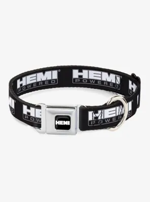 Hemi Powered Logo Seatbelt Buckle Dog Collar
