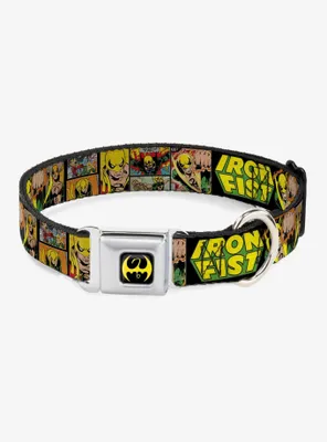 Marvel Iron Fist Action Seatbelt Buckle Dog Collar