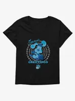 Blue's Clues Season's Greetings Womens T-Shirt Plus