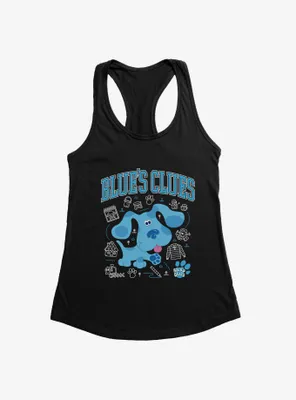 Blue's Clues Collegiate Font Icons Womens Tank Top