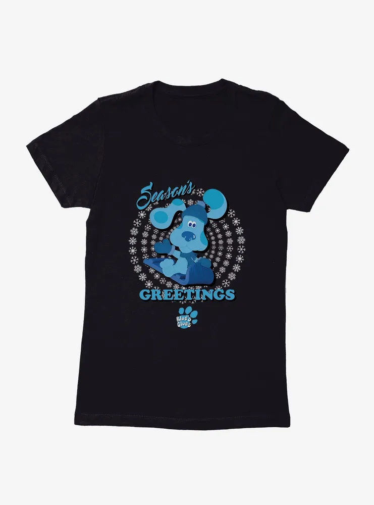 Blue's Clues Season's Greetings Womens T-Shirt