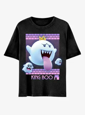 Super Mario Bros. King Boo Boyfriend Fit Girls T-Shirt