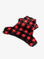 Buffalo Plaid Red Dog Pajama